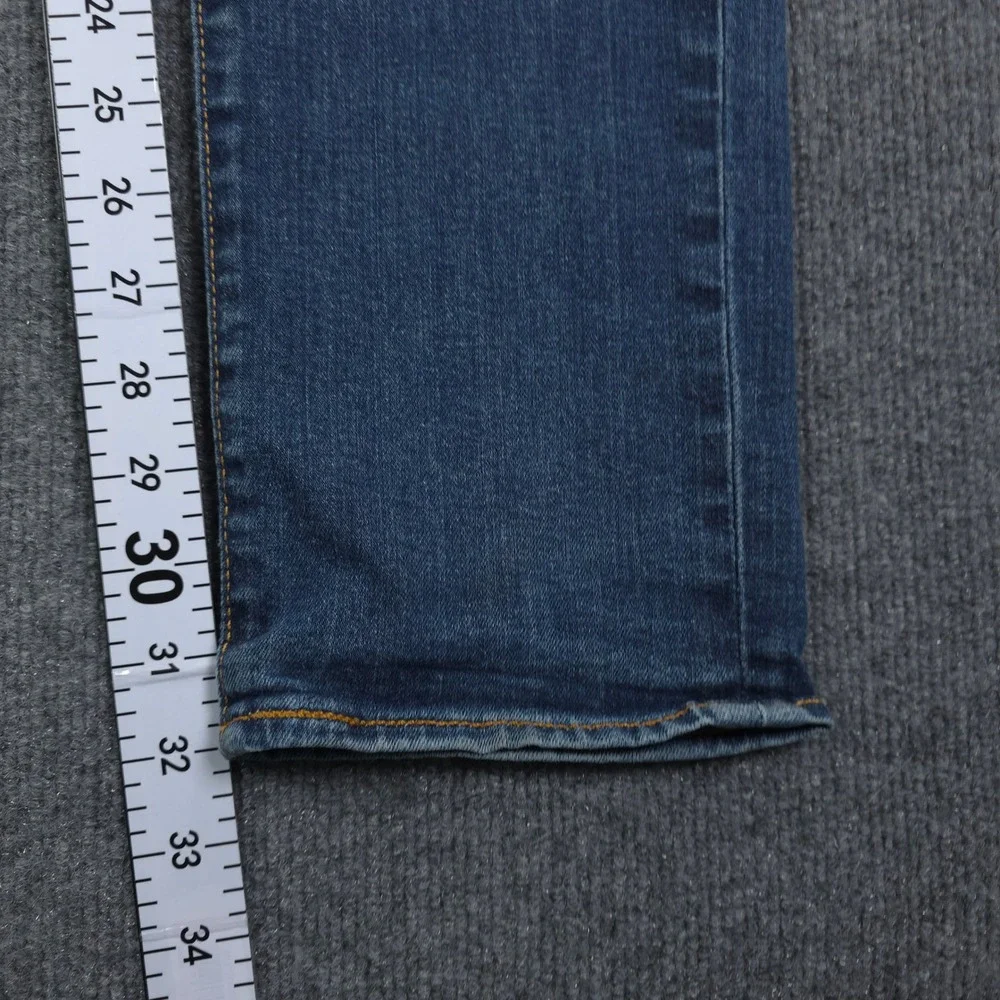 Levi 511 Jeans Mens W34 L34 Blue Slim Fit Denim High Rise Distressed Grunge